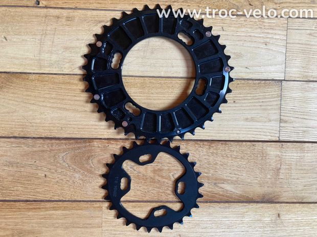 Paire de plateaux ROTOR QRING VTT - 2