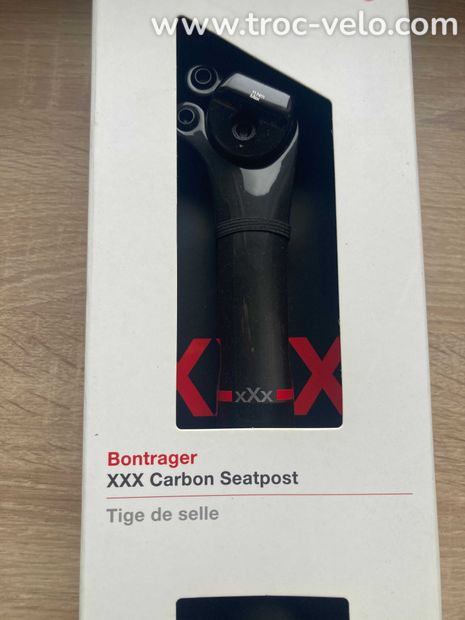 Tige de selle Bontrager XXX LITE carbon 31,6mm/ L 400mm - 2