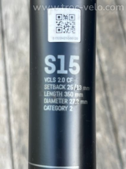 tige de selle canyon S15 VCLS 2.0 27.2 CF - 3