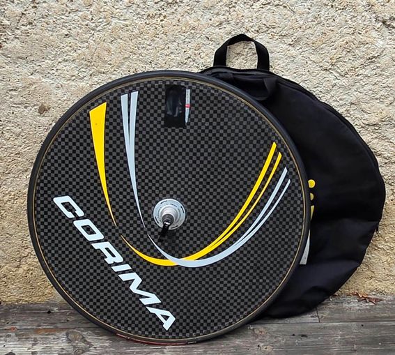 Roue arrière lenticulaire CORIMA boyau pour vélo de route - 2