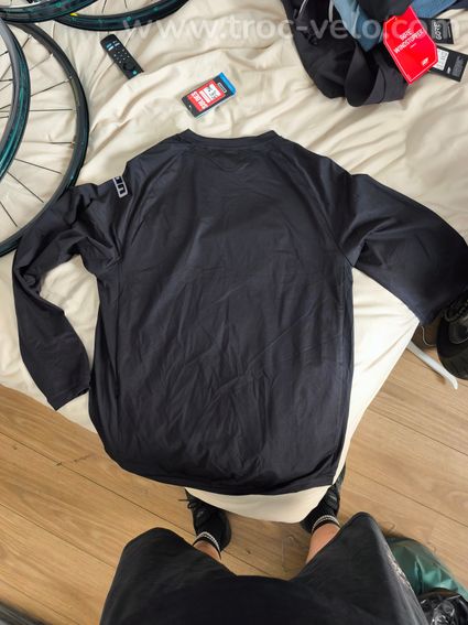 Maillot ION VTT manches longues imprimé, noir/gris taille M - 2