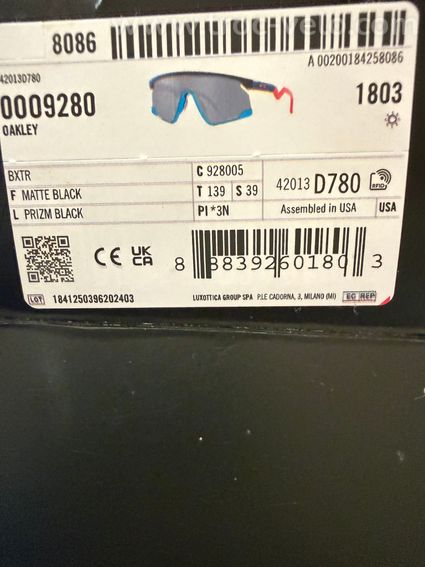 Lunettes Oakley BXTR verres prizm black branches roses en parfait état avec set complet - 4