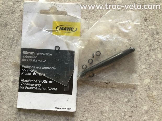 Prolongateur amovible pour valve presta 60 mm neuf  - 1