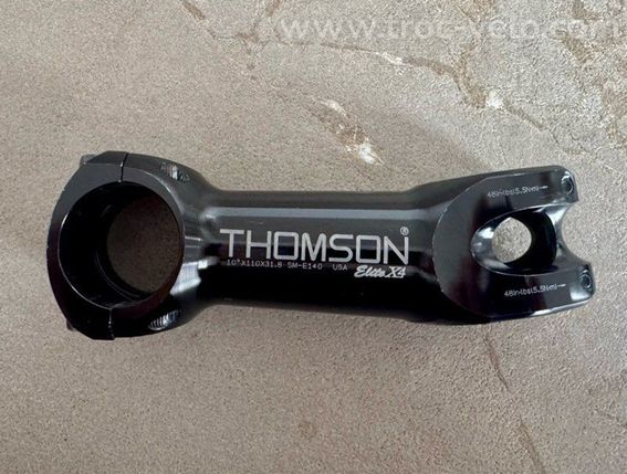Potence VTT gravel Thomson Elite X4 31.8 110 mm 10° noire TBE - 2