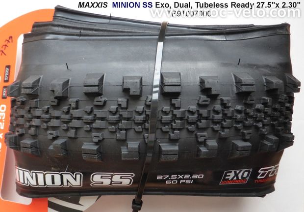 MAXXIS MINION SS Exo, Dual, Tubeless Ready (TB91007000) 27.5" x 2.30" - 1