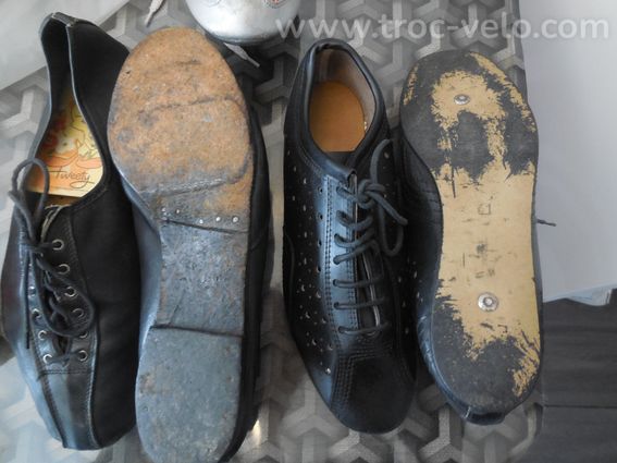 VELO SINGER HERSE EROICA 3 PAIRES DE CHAUSSURES VINTAGE - 4