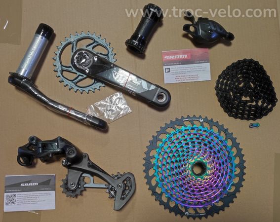 Groupe complet Transmission VTT Sram XX1 Eagle X-Sync Carbon 12v Dub Boost 32 Dents 175mm Neuf