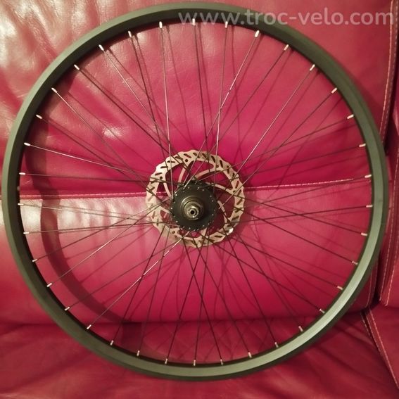 Roue avant Vtc / Vae / vélo électrique 26" pouces disque a double parois en Tbé - 3