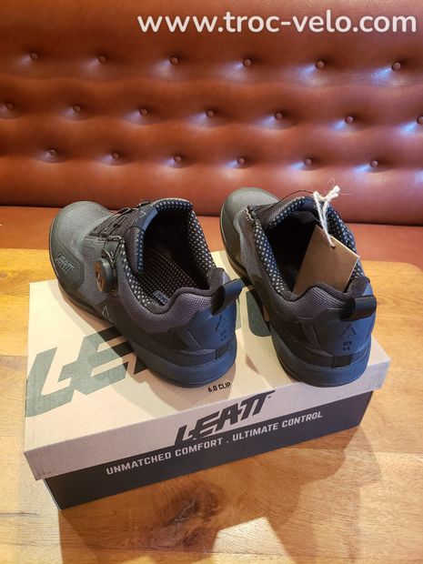 Chaussures Leatt 6.0 Clip Stealth Noir 41 1/2 - 3