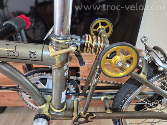 Brompton C Line Superlight Raw Lacquer M6 "Naked" – Vélo pliant - 4
