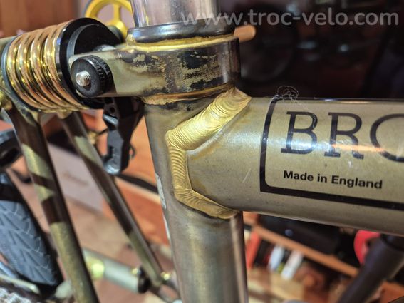Brompton C Line Superlight Raw Lacquer M6 "Naked" – Vélo pliant - 5