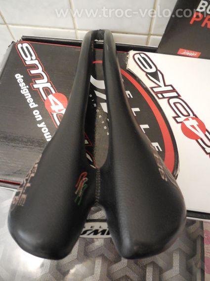 SELLE ROUTE SMP STRATOS CUIR NOIR! PARFAIT ETAT! - 6