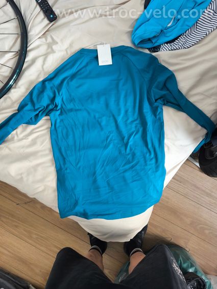 Maillot POC VTT manches longues Essential Enduro, bleu pétrole taille S - 2