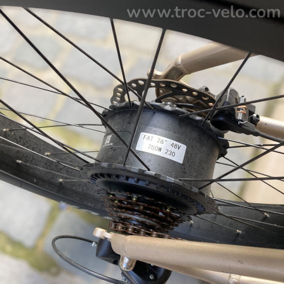 VELO ELÉCTRIQUE FAT BIKE TT CADRE OUVERT  - 2