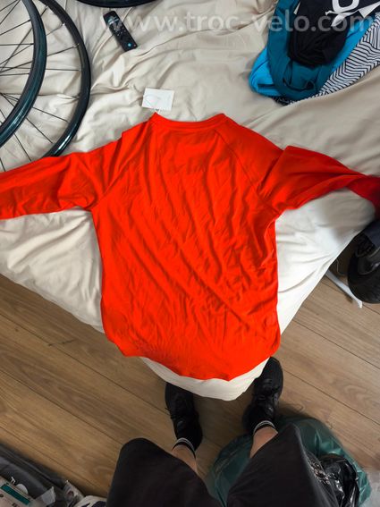 Maillot POC VTT manches longues Essential Enduro, Orange taille M - 2
