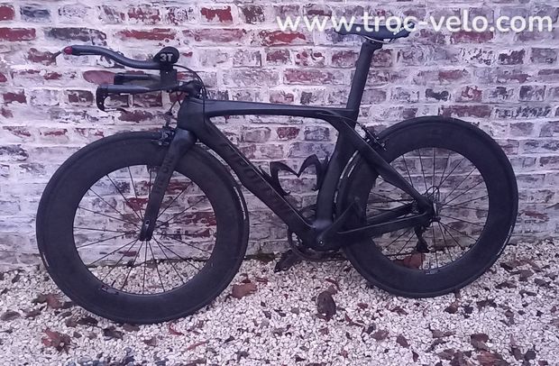 Vélo de Chrono/Triathlon Carbone Cipollini Taille S Noir Mat - 1