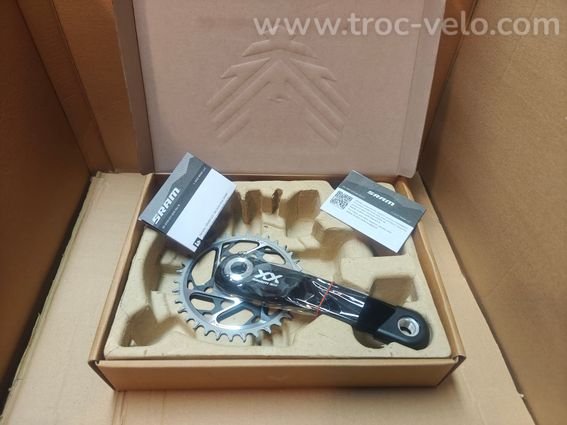 Pédalier SRAM XX SL Eagle - Carbon (T-Type) - 175mm / 34T - NEUF