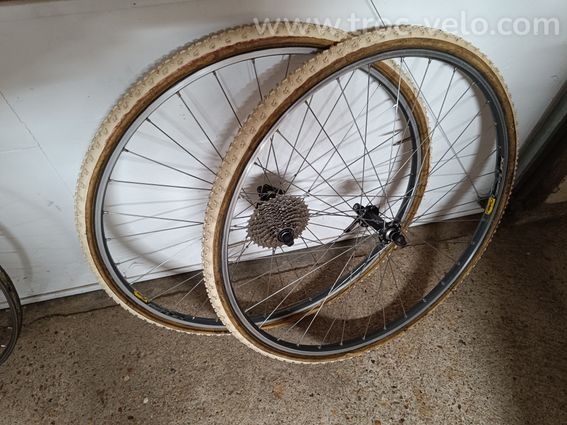 4 paires de roues aluminium à boyaux - 4