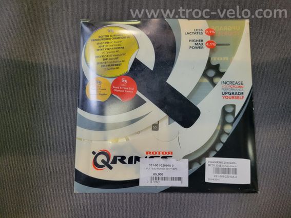 Plateau Rotor Qrings 39 dents Alu neuf - 3