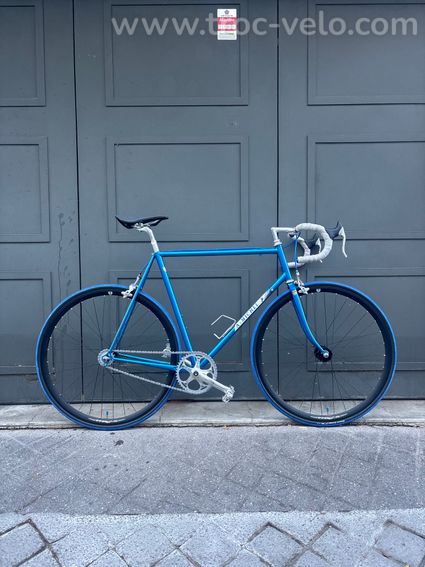 🔵 Fixie Artisanal Haut de Gamme - Cadre Acier Alain Michel (T59)