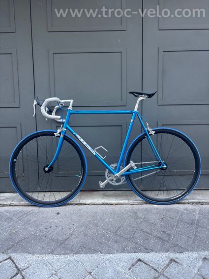 🔵 Fixie Artisanal Haut de Gamme - Cadre Acier Alain Michel (T59) - 3