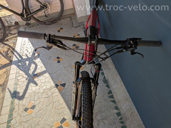 VTT Rockrider xc900 XL SID SL Ultimate, guidon carbone progress, ts telescopique, pédalier gx - 10
