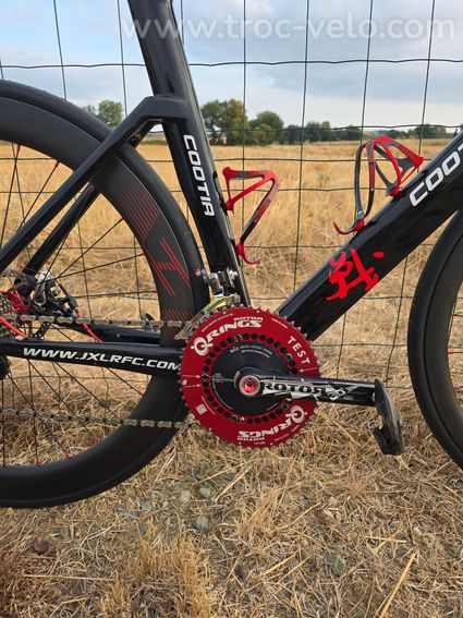 Vélo triathlon freins disques + 2 paires de roues carbon tubeless - 5