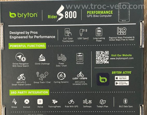 Compteur GPS Bryton Rider S800 - 5