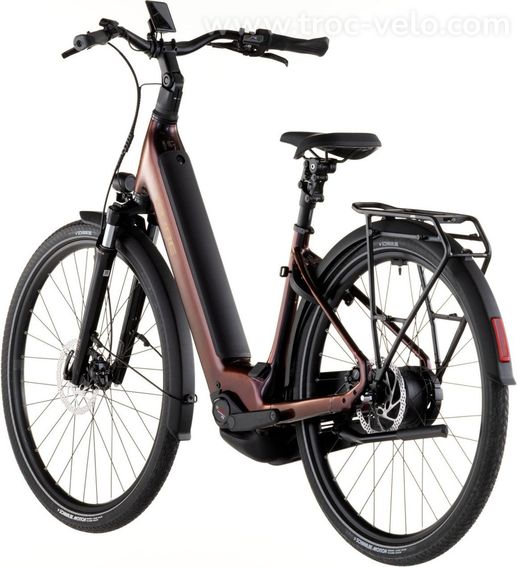 Velo De Ville Electrique Cube Supreme Hybrid Comfort Pro 600 Easy Entry Enviolo Trekking 600 Wh 700 Mm Violet Orange Solareclipse 2026 T 46 159 166cm - 5