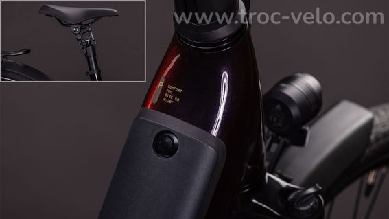 Velo De Ville Electrique Cube Supreme Hybrid Comfort Pro 600 Easy Entry Enviolo Trekking 600 Wh 700 Mm Violet Orange Solareclipse 2026 T 46 159 166cm - 7