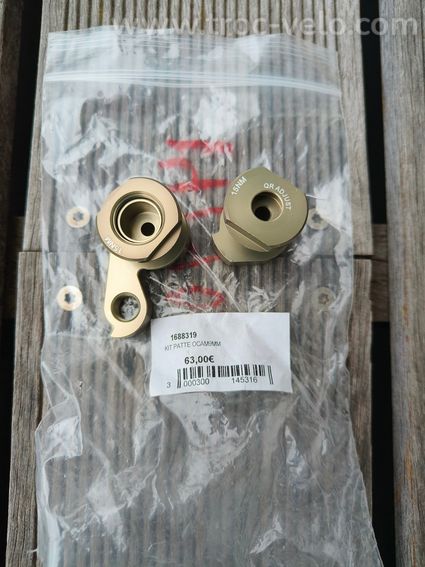 Kit de pattes arrière pour axes QR 9 mm sur cadres ORBEA Occam / Rallon 2012-2015