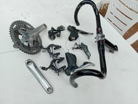 groupe Shimano 105 , freins , pédalier triple , leviers  - 2