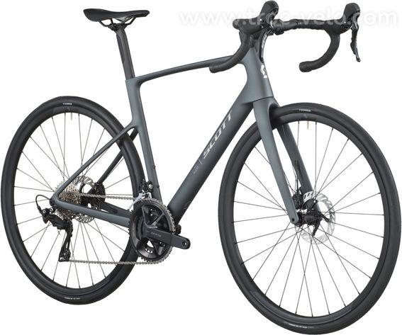 Velo De Route Scott Addict 50 Shimano 105 12v 700 Mm Gris 2026 T M 170 178cm   Velo D Exposition - 2