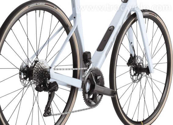 Velo De Route Bmc Roadmachine Four Shimano 105 Di2 12v 700 Mm Blanc Cool 2024 T 54 172 180cm Produit Reconditionne - 4