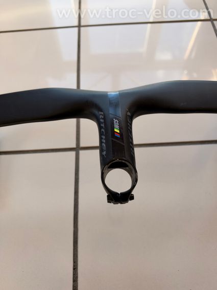 cockpit velo route potence guidon ratchet wcs 110x42 bon état - 2