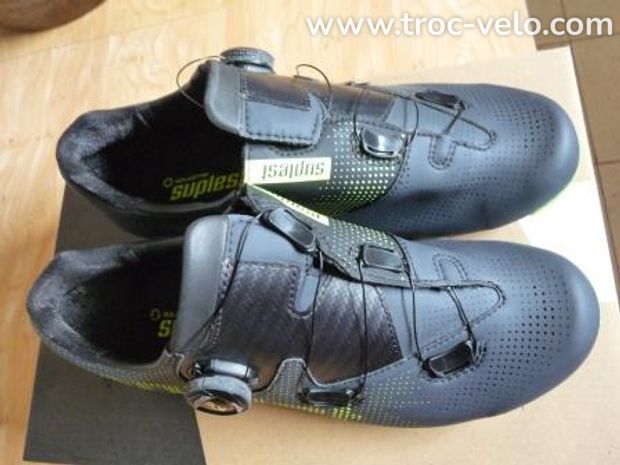 Paire de Chaussures Suplest Edge + Performance Gris/Jaune Fluo Taille 41. - 2