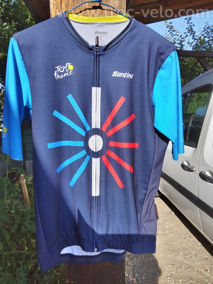 Maillot santini tour de france taille L - 4