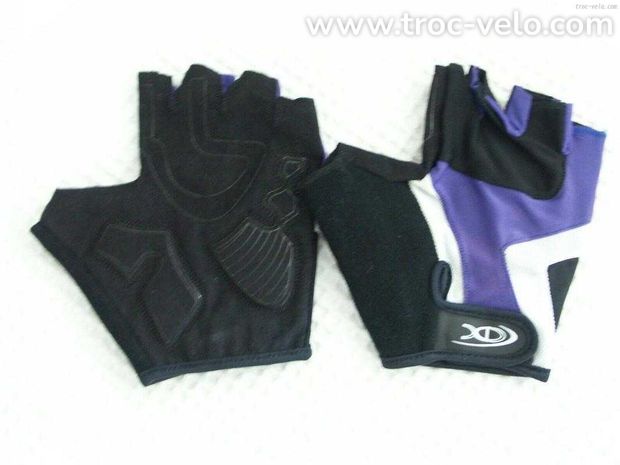 Gants neufs noir/blanc/bleu taille s - 1