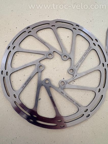 Paire Discs SRAM Centerline 6 trous 160mm - 2