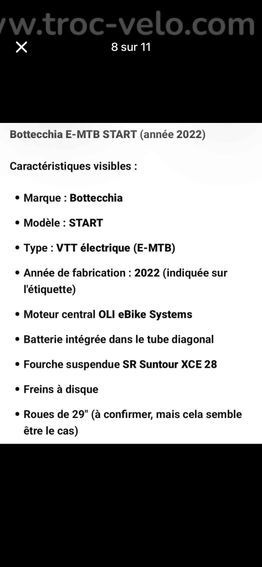 VTT électrique Bottecchia Taille L en parfait état  - 6