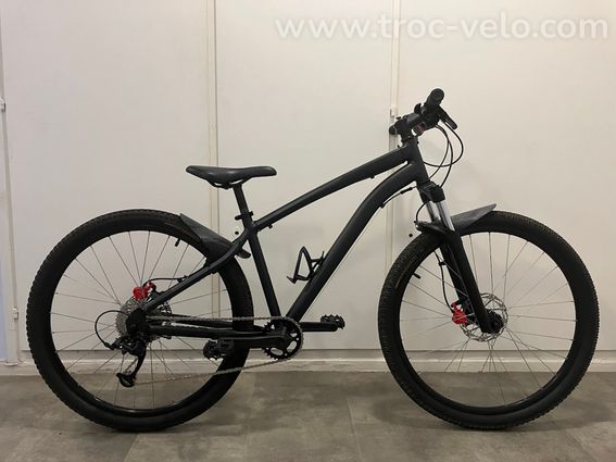 Prix total: 490.35 € | URGENT !  | VTT semi rigide | Rockrider st120 full black | Taille M  - 3