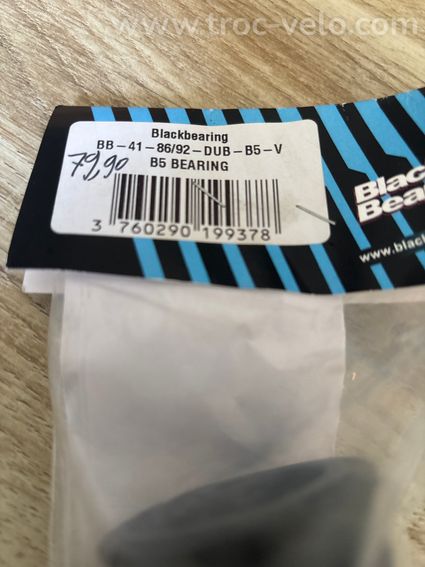 Boitier de pédalier  BLACKBEARING P.FIT 41-86/92-DUB B5 - 2