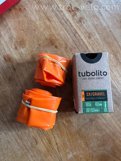 Lot de 2 pneus Challenge Baby Limus Pro + 2 chambres à air Tubolito CX/Gravel - 2