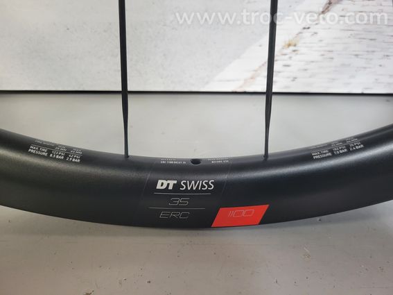NEUF ! Paire de roues carbone DT Swiss ERC 1100 55mm - 4