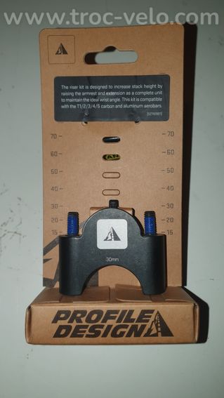 Kit de réhausse Profile Design Aerobar Bracket Riser 30mm - 2