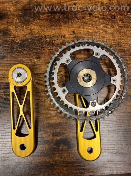 Pedalier Power Cranks modèle 4, 172,5mm - 2