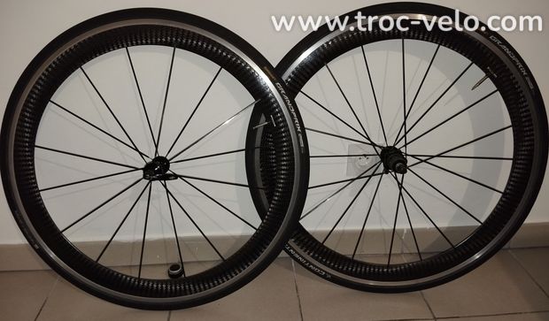 Paire de roues route Mavic Cosmic carbone  - 1