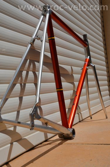 Cadre et fourche de vélo de course vintage Vitus 979 – tubes en Dural (Duralumin – Duralinox) - 8