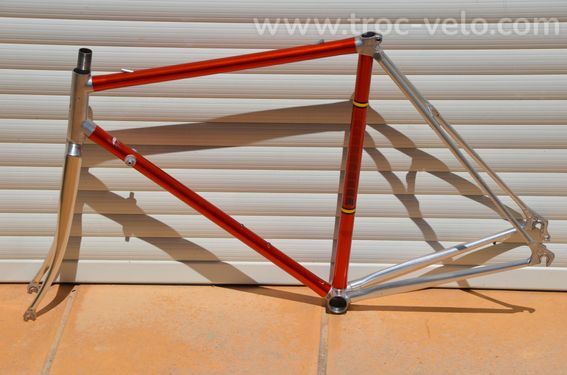 Cadre et fourche de vélo de course vintage Vitus 979 – tubes en Dural (Duralumin – Duralinox) - 10