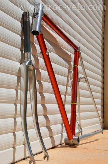 Cadre et fourche de vélo de course vintage Vitus 979 – tubes en Dural (Duralumin – Duralinox) - 15
